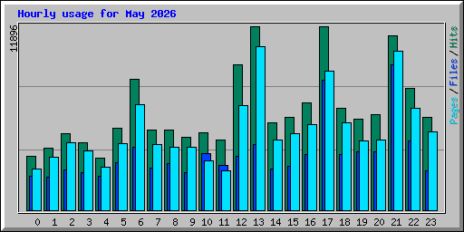 Hourly usage for May 2026